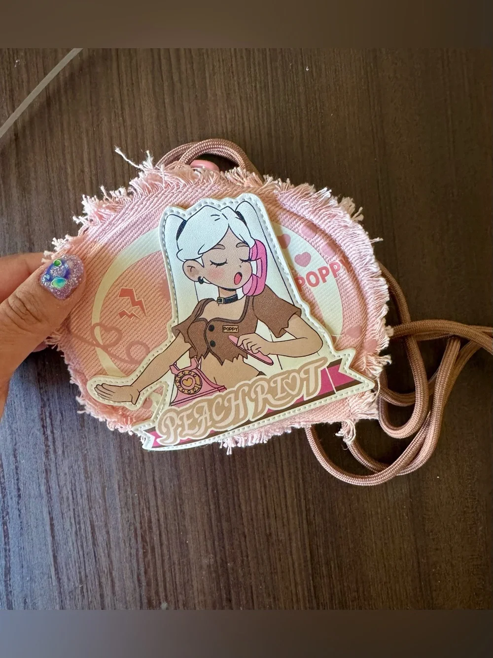 Peach Riot Pink Graphic Round Crossbody Bag